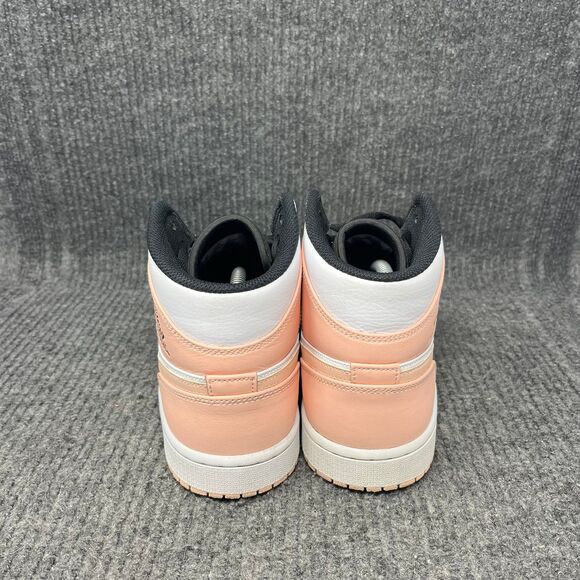 Nike Air Jordan 1 Mid Crimson Tint Black White Shoes Mens Size 10 554724-133